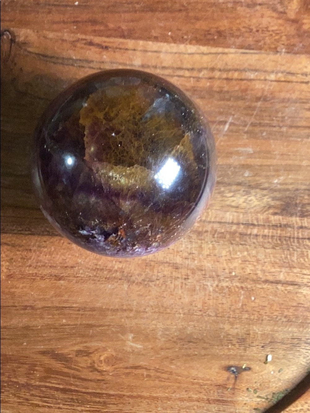 garden fluorite sphere - Picture 2 of 3